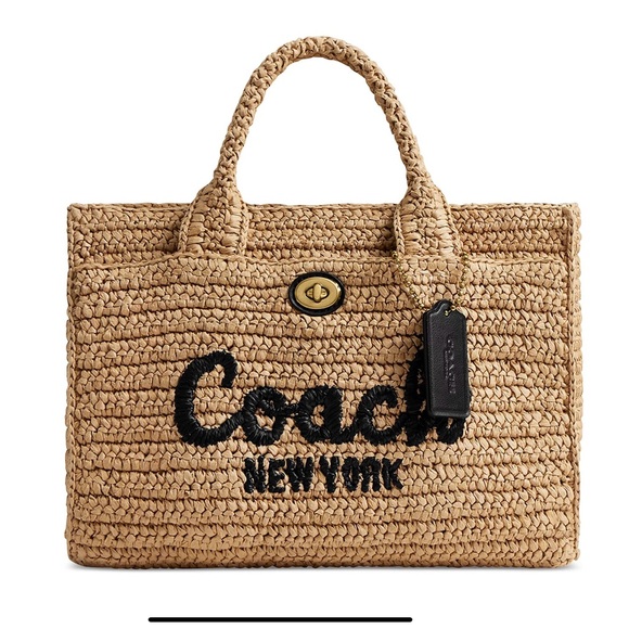 Coach Handbags - ❤️Coach Straw Cargo Tote 26